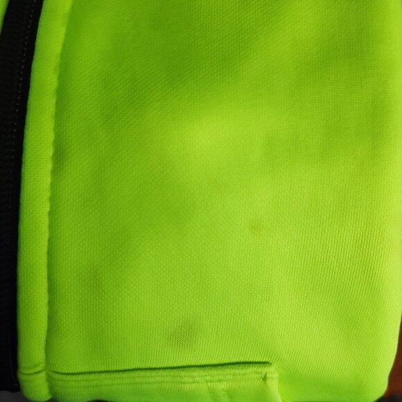 Nike Dri-fit full zip hoodie unisex kids size 24M black and neon green - Picture 8 of 10